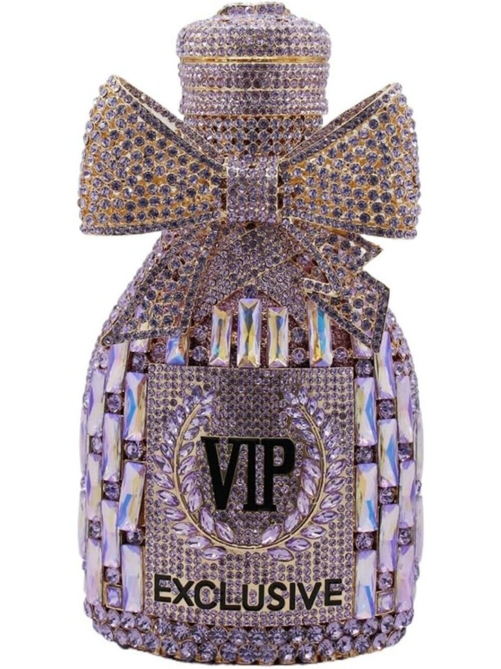 Chic Rhinestone Evening Bag with Sweet Bow | Crystal Clutch Purse for Parties